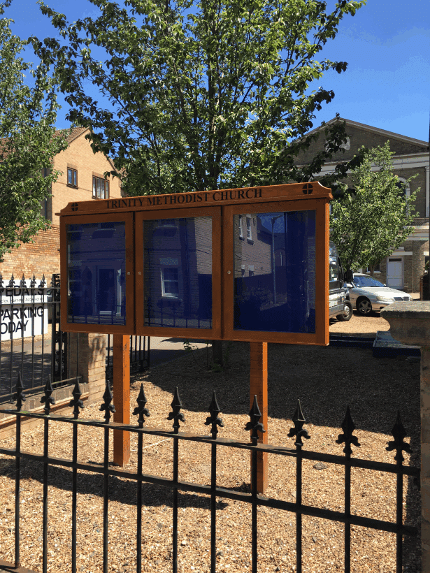 church noticeboard oak